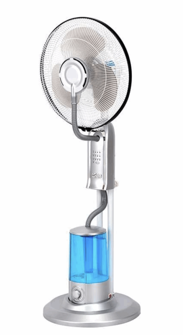 Ventilatore Nebulizzatore 75W a Piantana con Telecomando – 40 cm, 3,2L, 3 Velocità e Modalità, Oscillante 70°, Timer 7,5H