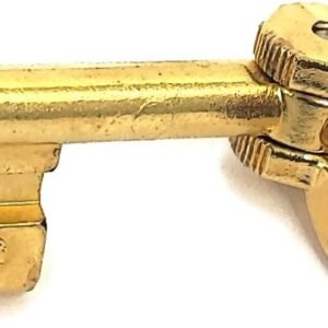 Chiave AGB con Testa Pieghevole per Serrature Porte Scorrevoli | Cifratura n. 07 | Finitura Oro