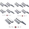 10x Push Pull per Ante Robuste - Chiusura Magnetica a Pressione per Mobili in Alluminio – Pistone a Molla, Sistema di Apertura Facile e Silenzioso – Perfetto per Armadi e Cassetti