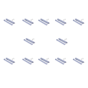 Push Pull Per Ante Spingi Apri Grigio - Set da 10 Sistema di Chiusura Ammortizzata in Alluminio per Armadietti e Cassetti - Installazione Facile (Copia)