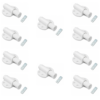 Chiusure Magnetiche a Scatto per Mobili – Set da 10 Pz per Porte, Armadi e Cassetti – Cerniera Magnetica con Rondella Metallica Adesiva – Facile da Installare, Colore Bianco