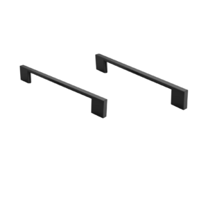 Set 2 Maniglie Moderne per Mobili e Cassetti – Interasse 128mm -Nero Opaco con Viti Incluse | Design Elegante per Armadietti e Cucine