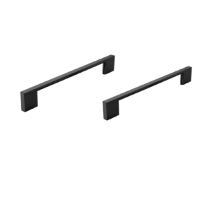 Set 2 Maniglie Moderne per Mobili e Cassetti – Interasse 160mm -Nero Opaco con Viti Incluse | Design Elegante per Armadietti e Cucine