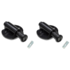 Chiusure Magnetiche a Scatto per Mobili – Set da 2 Pz per Porte, Armadi e Cassetti – Cerniera Magnetica con Rondella Metallica Adesiva – Facile da Installare, Colore Nero