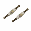2 Set Maniglie in Porcellana con Motivo Floreale – Eleganza e Stile Vintage (Codice Articolo 3M)