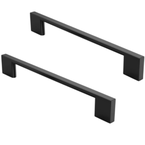 Set 2 Maniglie Moderne per Mobili e Cassetti – Interasse 320mm -Nero Opaco con Viti Incluse | Design Elegante per Armadietti e Cucine