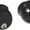 Serratura con Pomolo Nero PremiApri e Chiave – Sicurezza per Porte in Legno, Metallo, Alluminio o Vetro (Copia)