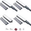 4x Push Pull per Ante Robuste - Chiusura Magnetica a Pressione per Mobili in Alluminio – Pistone a Molla, Sistema di Apertura Facile e Silenzioso – Perfetto per Armadi e Cassetti