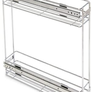 Cestello Portabottiglie Cromato Base 15 CM - Fissaggio Dx/Sx