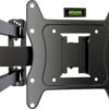Supporto TV a Parete Inclinabile e Girevole - Compatibile con TV LED LCD da 14" a 42" - Ultra Sottile, Max 200x200mm, Capacità fino a 35 kg