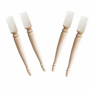 Set di 4 Gambe Tornite in Legno Massello – COD 13 - Stile Classico Artigianale