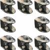 Set 8 Morsetti Cromo per Vetro in Lega di Zinco – Supporto Regolabile per Vetro 6-8 mm