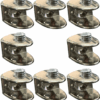 Set 8 Morsetti Nichel per Vetro in Lega di Zinco – Supporto Regolabile per Vetro 6-8 mm