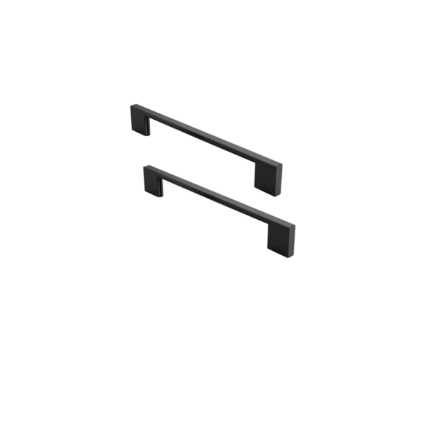 Set 2 Maniglie Moderne per Mobili e Cassetti – Interasse 96mm -  Nero Opaco con Viti Incluse | Design Elegante per Armadietti e Cucine