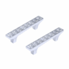 Set 2 Pomelli Cristallo Tipo Swarovski 64mm – Maniglie Eleganti per Mobili, Cassetti e Armadi – Design Trasparente con Strass