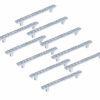 Set 10 Pomelli Cristallo Tipo Swarovski 128mm – Maniglie Eleganti per Mobili, Cassetti e Armadi – Design Trasparente con Strass