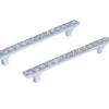 Set 2 Pomelli Cristallo Tipo Swarovski 128mm – Maniglie Eleganti per Mobili, Cassetti e Armadi – Design Trasparente con Strass