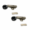 Cerniera Ammortizzata per Ante in Vetro – Foro Ø35 mm con Basetta – Collo 0 – Chiusura Soft Close