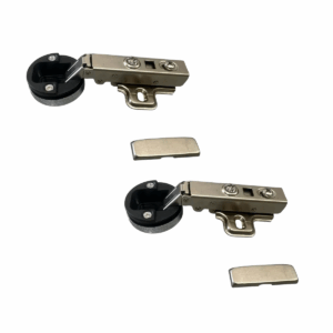 Cerniera Ammortizzata per Ante in Vetro – Foro Ø35 mm con Basetta – Collo 0 – Chiusura Soft Close