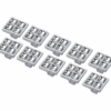 Set 10 Pomelli in Cristallo Tipo Swarovski – Maniglie Eleganti per Mobili, Cassetti, Armadi e Cucina – Foro Singolo