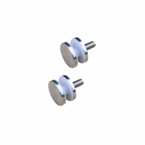 Set 2 Distanziali Vetro Decorativi in Acciaio Inox – Ø52 mm  | Perno per Vetro e Acrilico, Ideale per Docce e Arredi Moderni