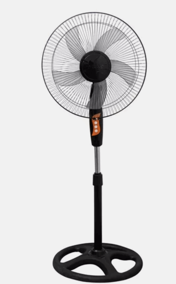 Ventilatore a 5 Spirali Nero – Altezza 122 cm, 3 Velocità Regolabili, Inclinazione Orizzontale 35° e Verticale 90° – Design Elegante per Casa e Ufficio